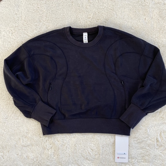 lululemon athletica Tops - ❤️ Lululemon Softstreme Pocketed Crewneck NWT Size 6 Black